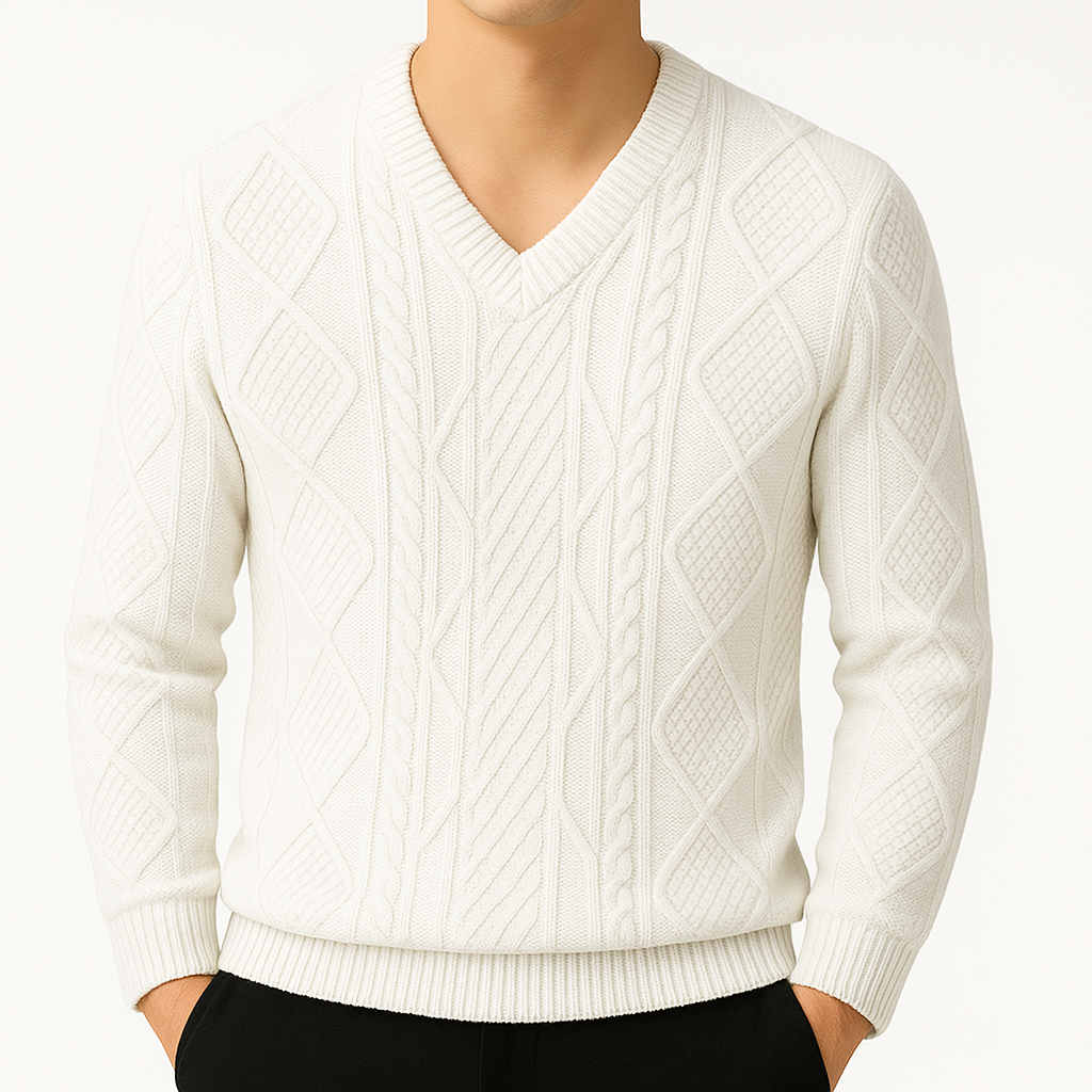 Savoni Cable-Knit Sweater